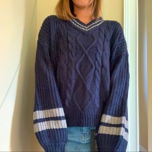 MITTOSHOP Navy Sweater